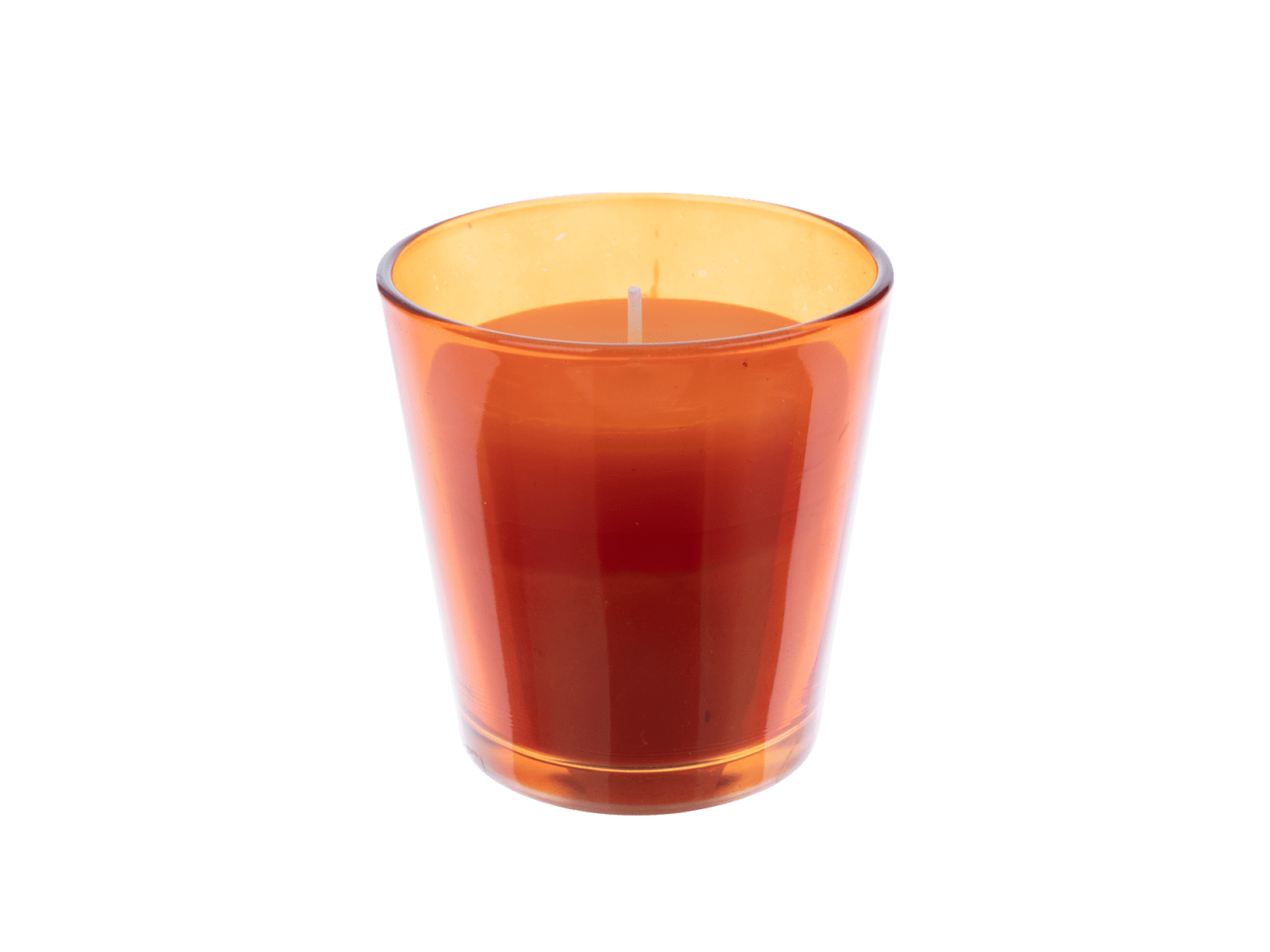 Citronella kaars glas – 75 gram – oranje - Wibra