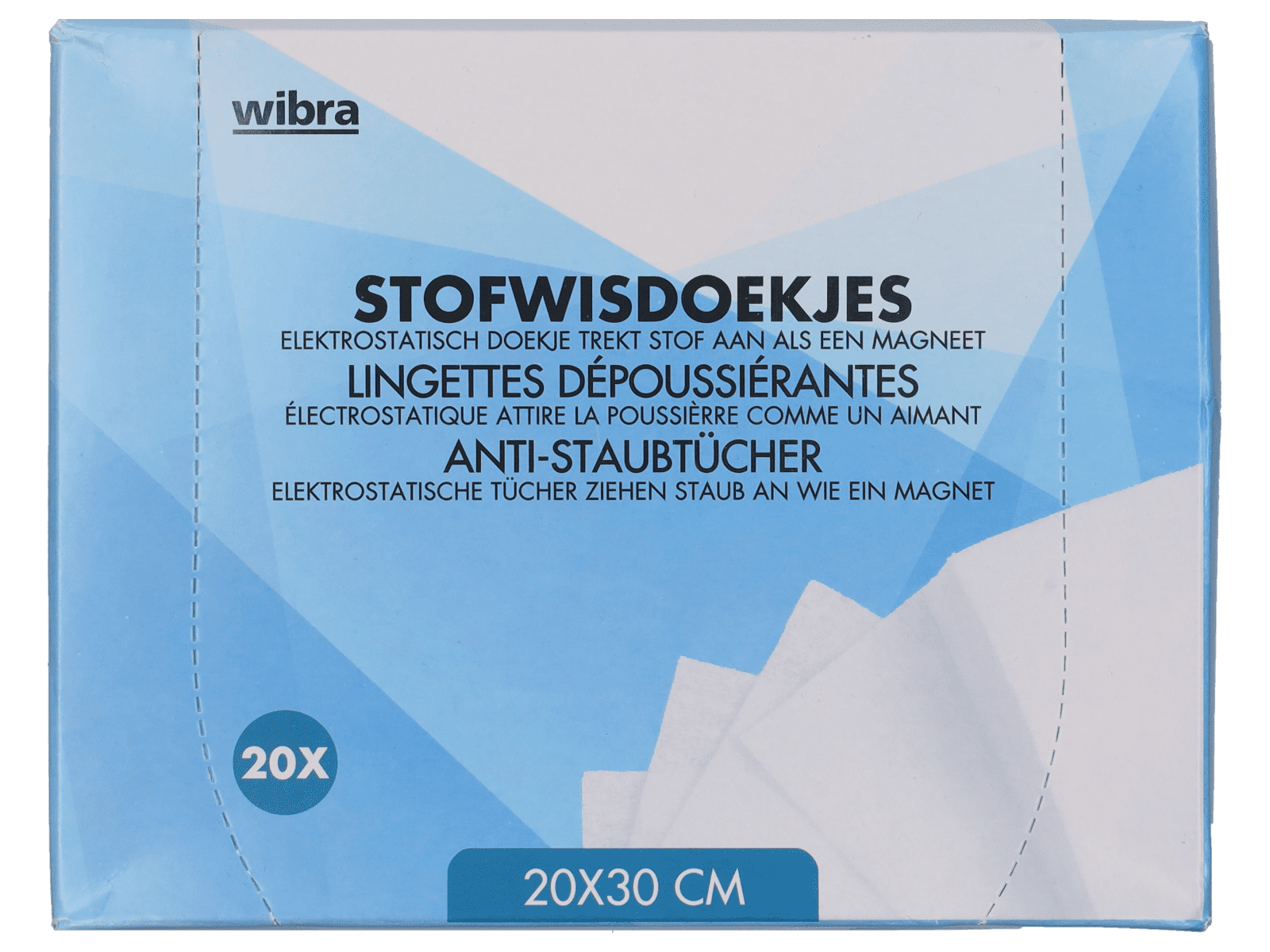 Lingettes anti-poussière - 20 pièces - Wibra