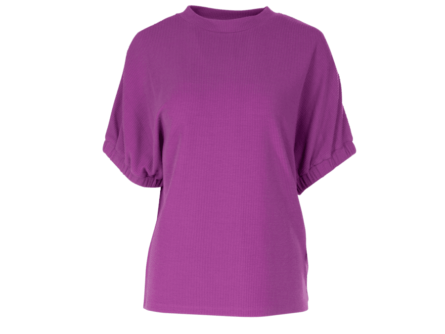T-shirt manches chics – grande taille – purple1, 46/48 - Wibra