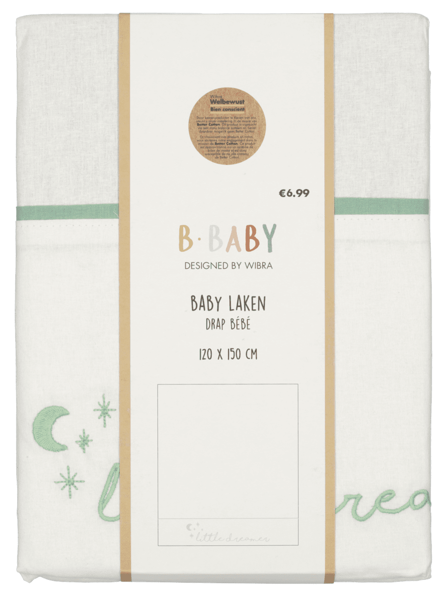 Draps bébé 120 x 150 cm – vert - Wibra