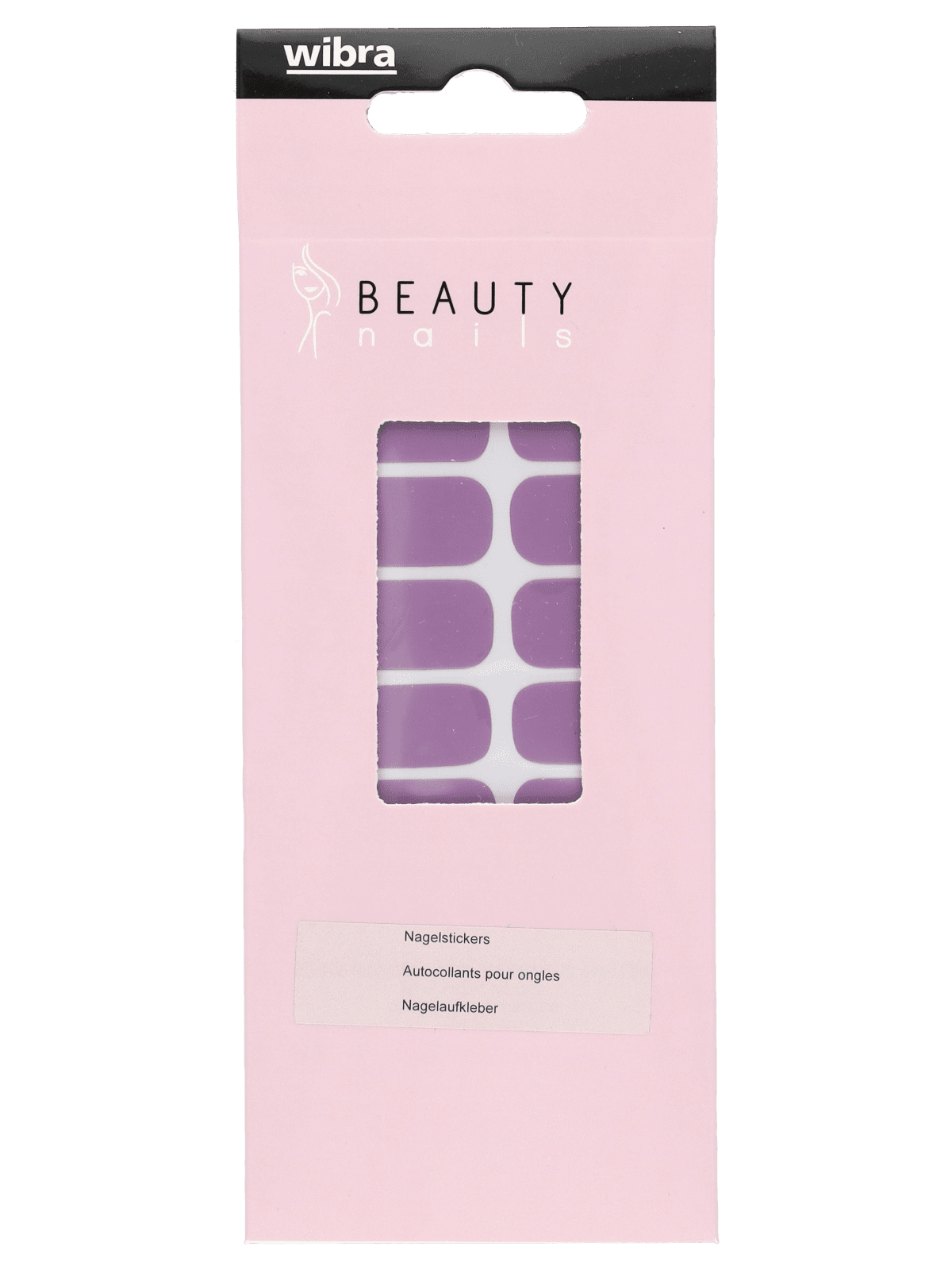 Nagellak stickers – violet - Wibra
