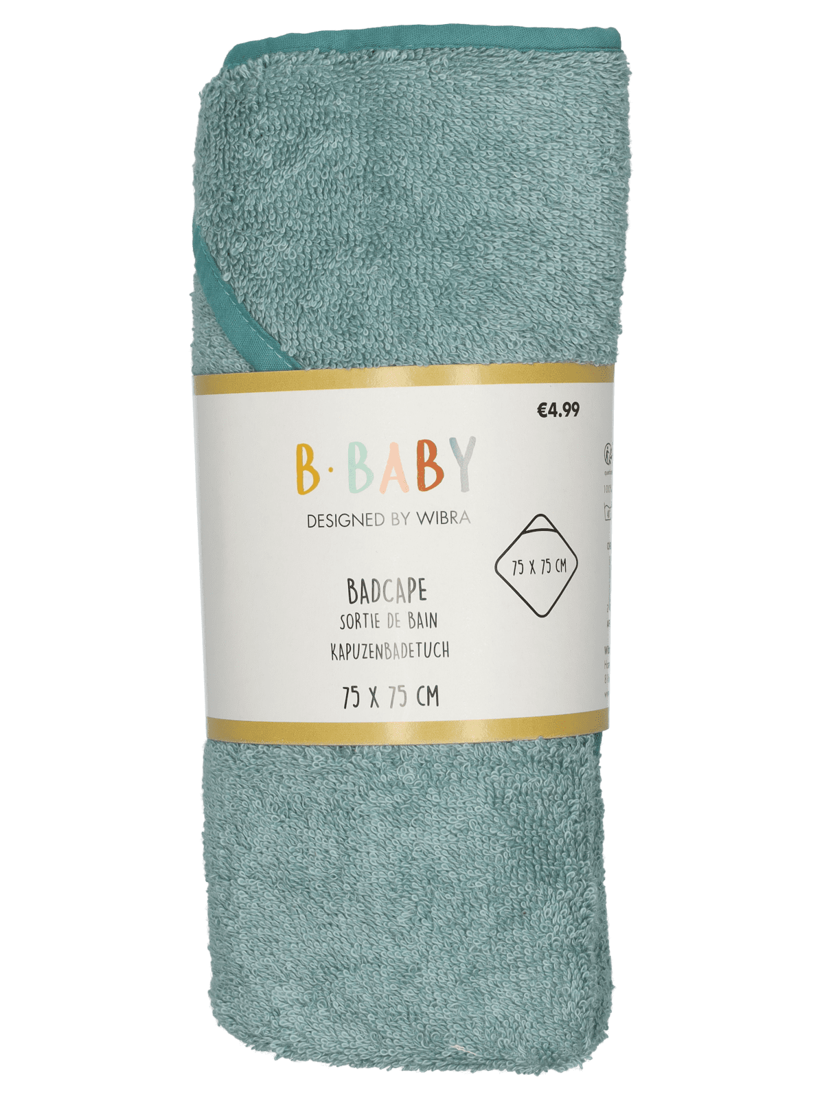 Cape de bain bébé – vert - Wibra