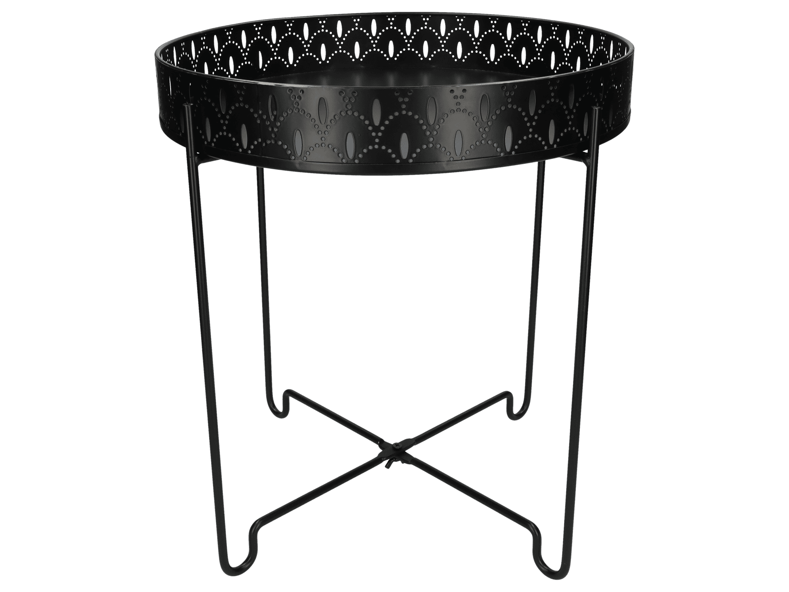 Table d'appoint ronde noire - Wibra
