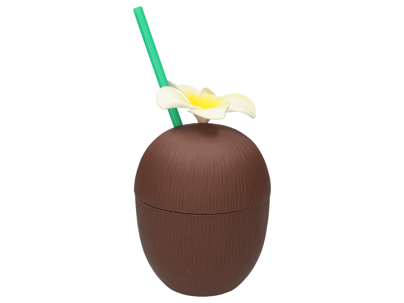 Tasse noix de coco avec paille - Wibra